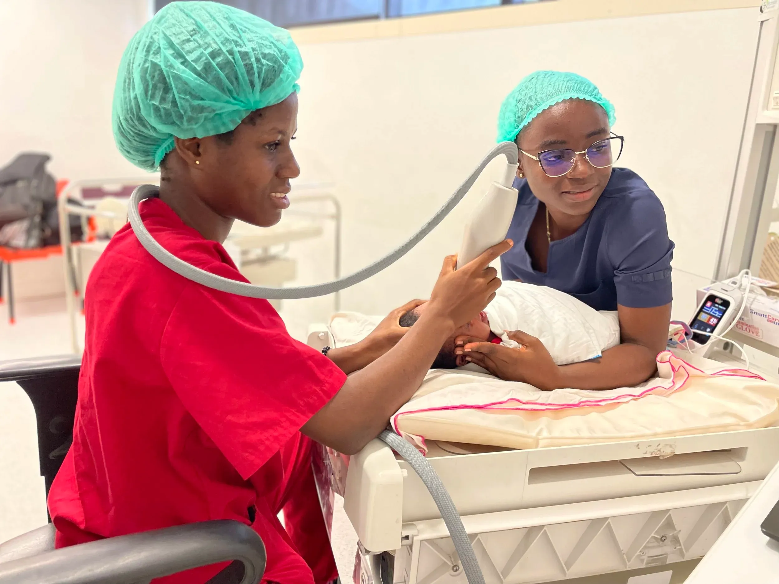 Medical professionals working